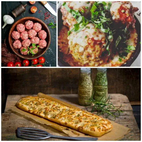 Italian Meatballs with Burrata and Focaccia